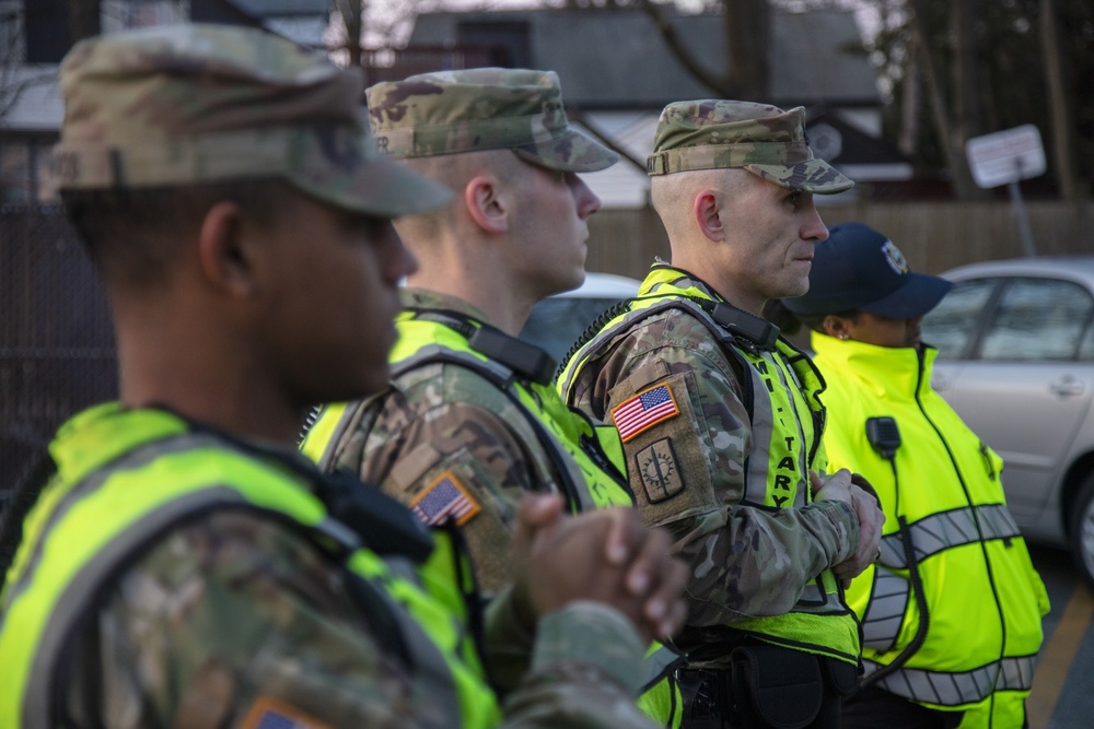 Massachusetts Army National Guard assist with COVID-19 Response in Lawrence, Mass.