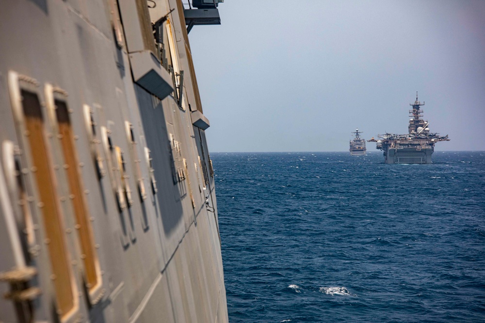 BATAAN ARG transits in the Arabain Sea