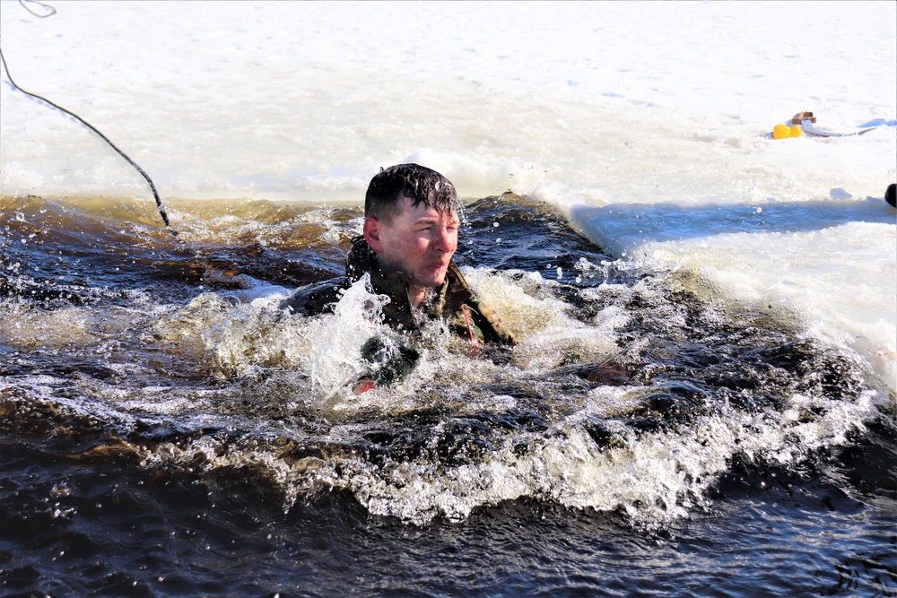 Students complete cold-water immersion training at Fort McCoy