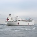 Coast Guard escorts USNS Comfort into New York Harbor