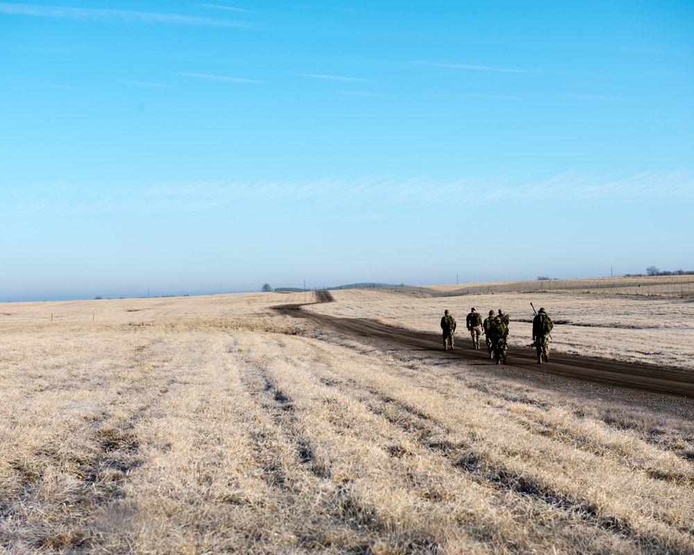 509th Security Forces Airmen participate in Advanced Designated Marksmen training day