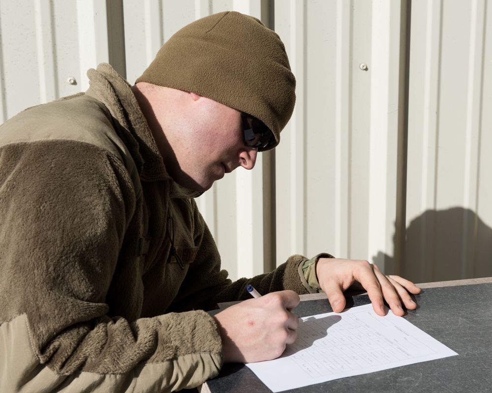 509th Security Forces Airmen participate in Advanced Designated Marksmen training