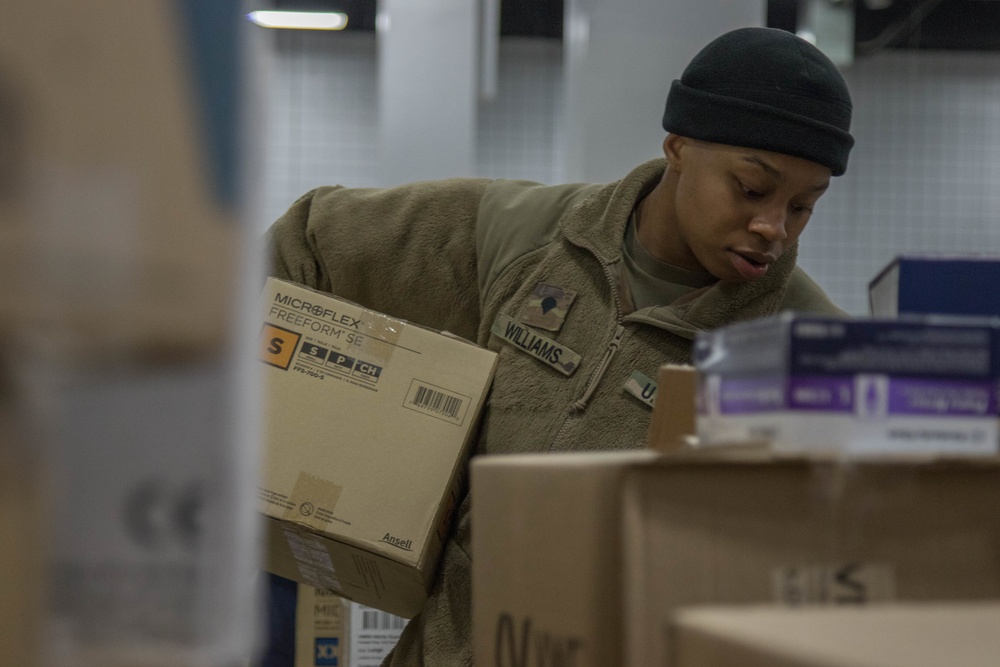 Mass. National Guard helps collect and distribute medical supplies.