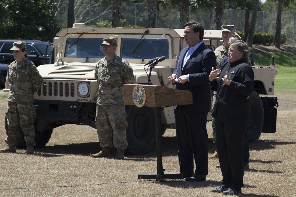 Florida Gov. Ron DeSantis Press Conference in West Palm Beach