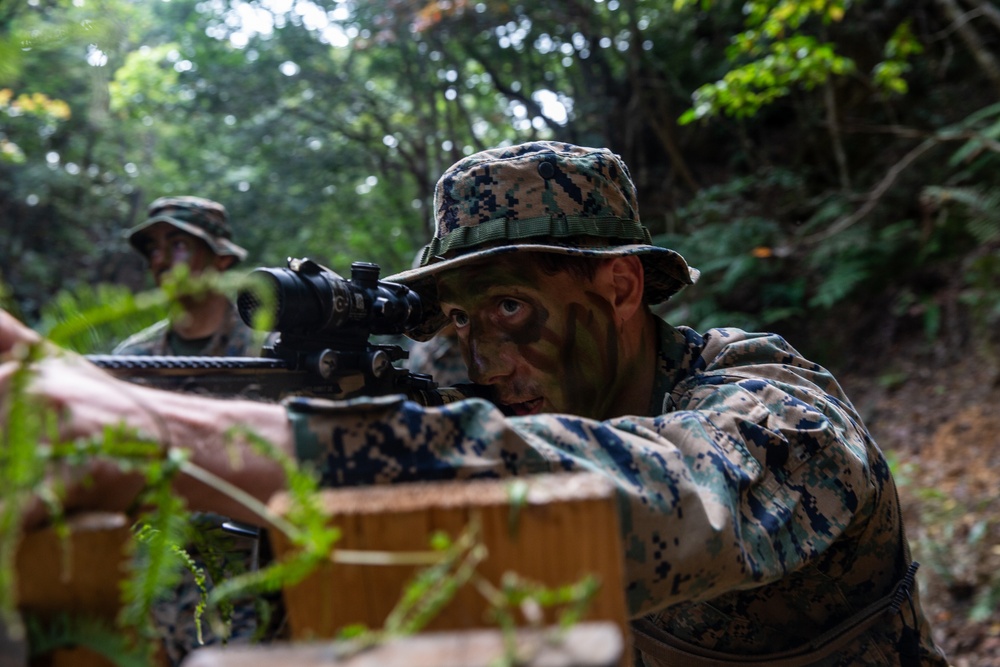 U.S. Marines participate in a Pointman Reaction Course