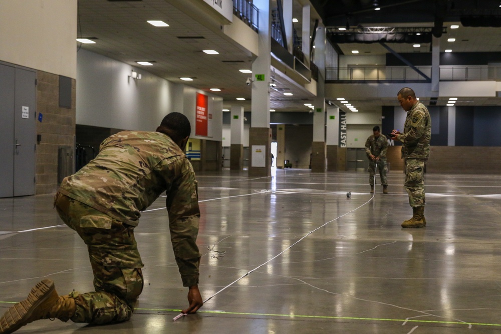 Soldiers receive equipment in Seattle, Washington