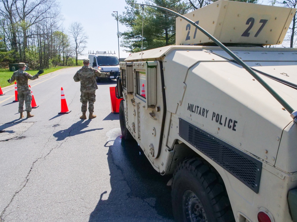 MDARNG's 200th MP Co. Helps Facilitate drive-through COVID-19 Testing Operation