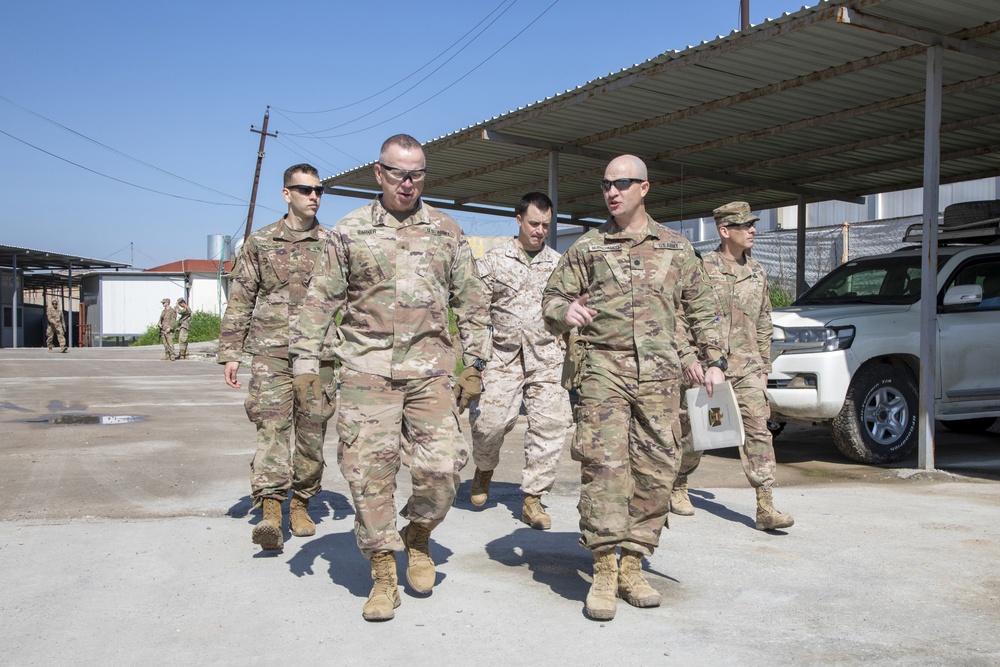 Brig. Gen. Barker tours Ninewa Operations Center – East before its authority is transferred to Iraqi Security Forces