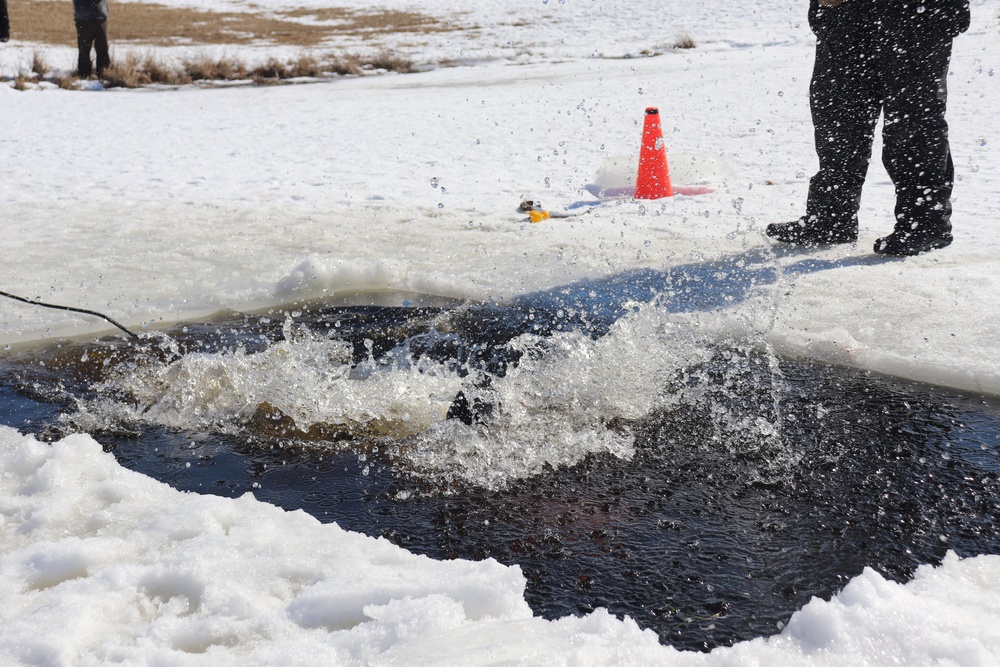 CWOC Class 20-04 students complete cold-water immersion training at Fort McCoy