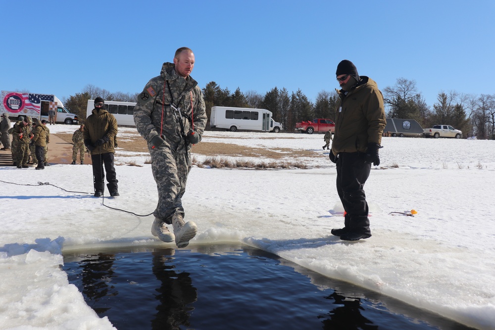 CWOC Class 20-04 students complete cold-water immersion training at Fort McCoy