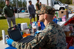 Marine Corps Community Services bring supplies to Marines under restriction of movement