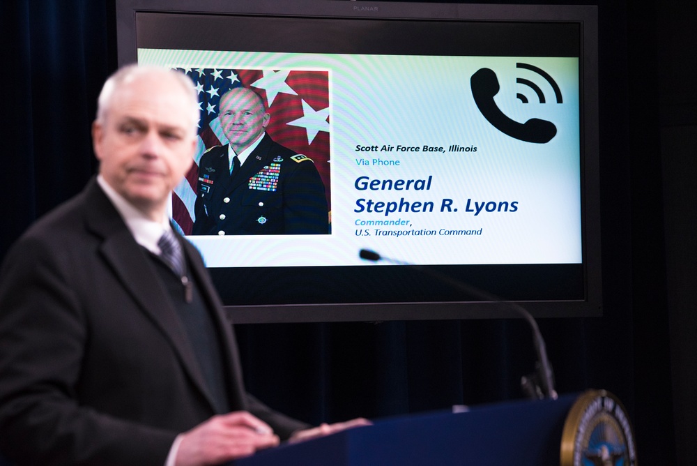 TRANSCOM Commander Briefs on COVID-19