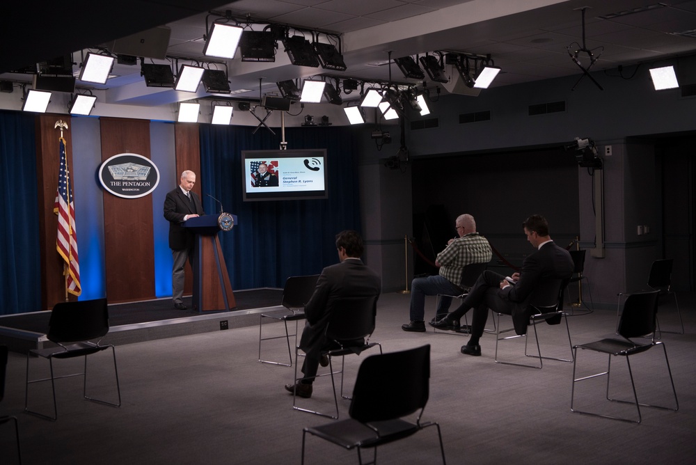 TRANSCOM Commander Briefs on COVID-19