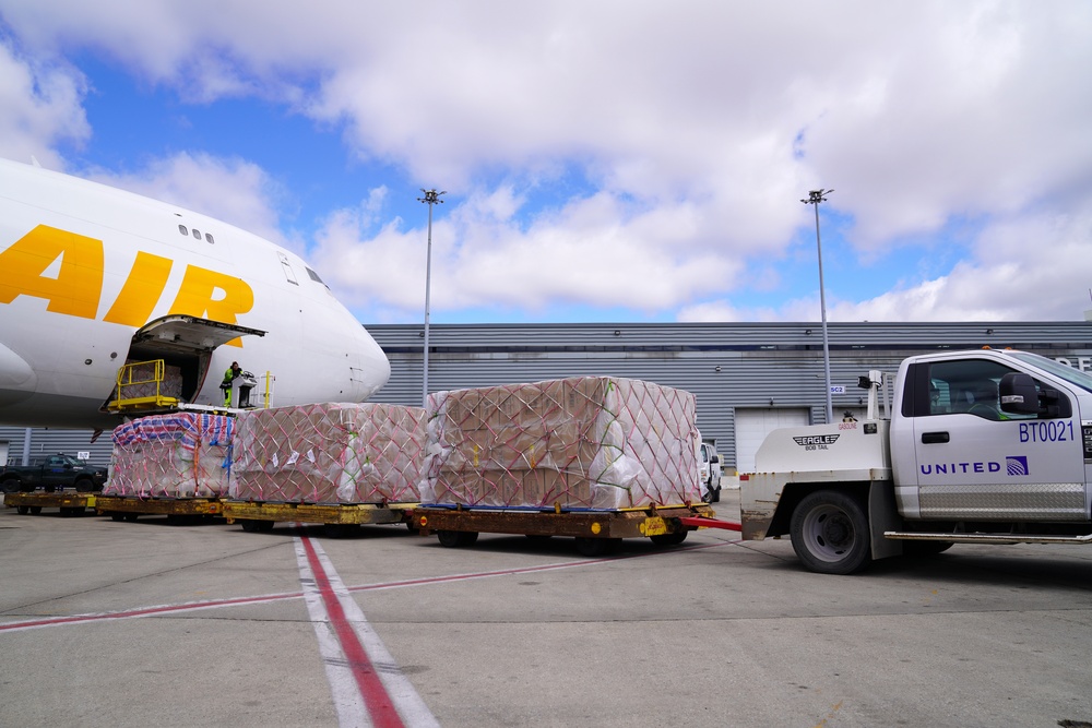 FEMA Air Bridge Delivers supplies to Chicago O'Hare International Airport