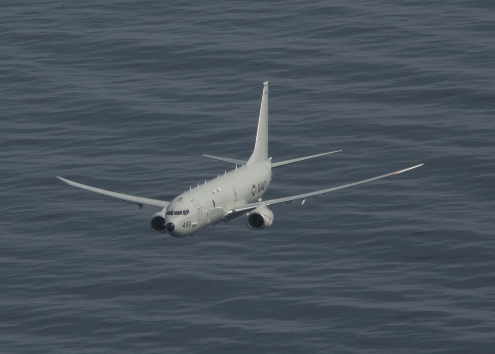 VP-4 P-8A Poseidon Transits Atlantic Ocean