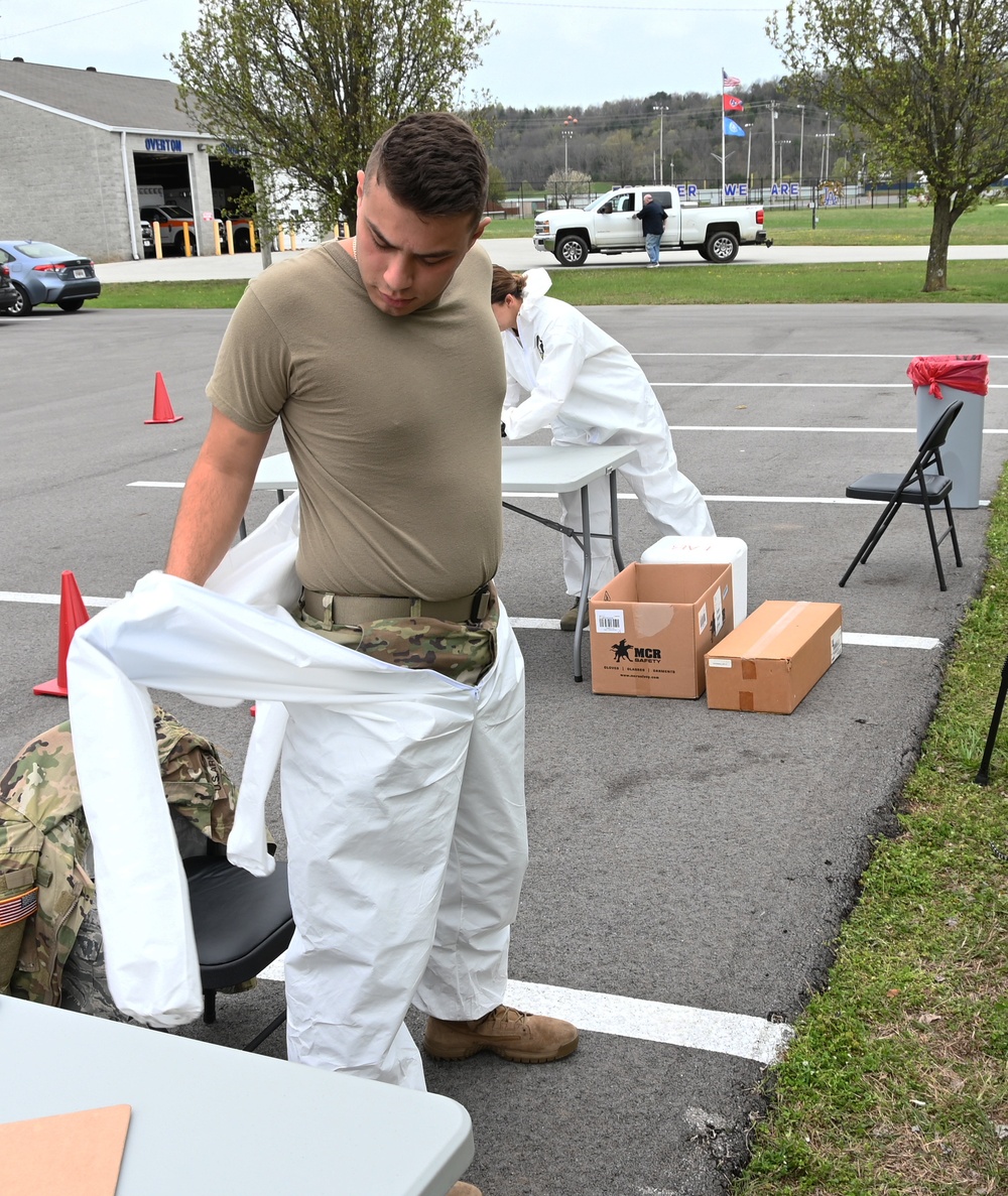 Tennessee National Guard run rural COVID-19 testing sites