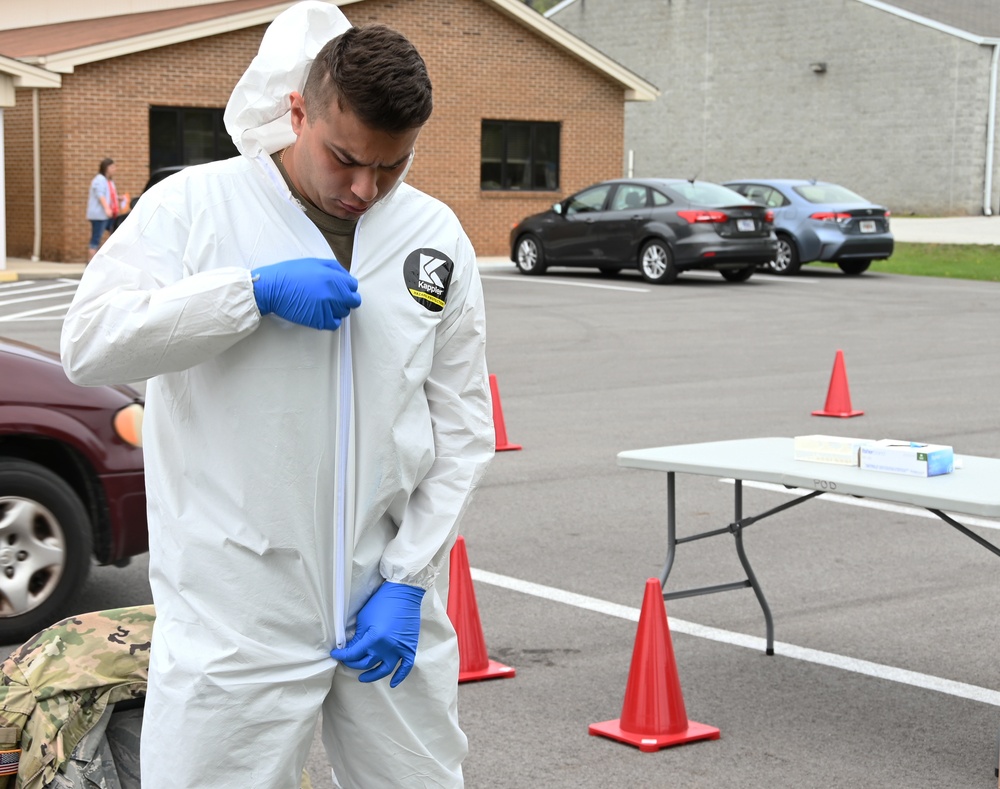 Tennessee National Guard run rural COVID-19 testing sites