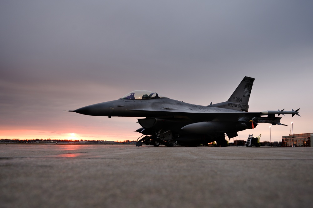 Parked 114th Fighter Wing F-16