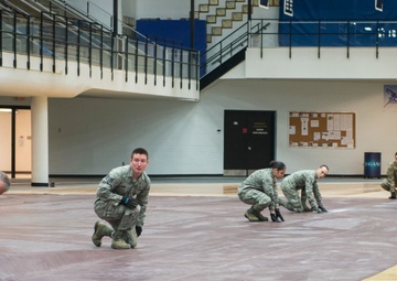 Connecticut National Guard offloads federal medical station equipment at Southern Connecticut State University