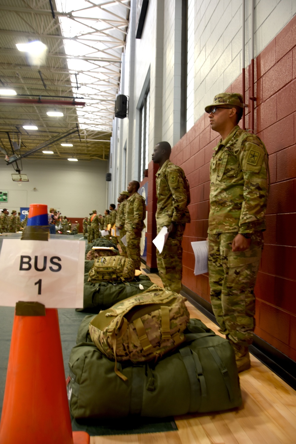 Basic Training graduates move with controlled transport