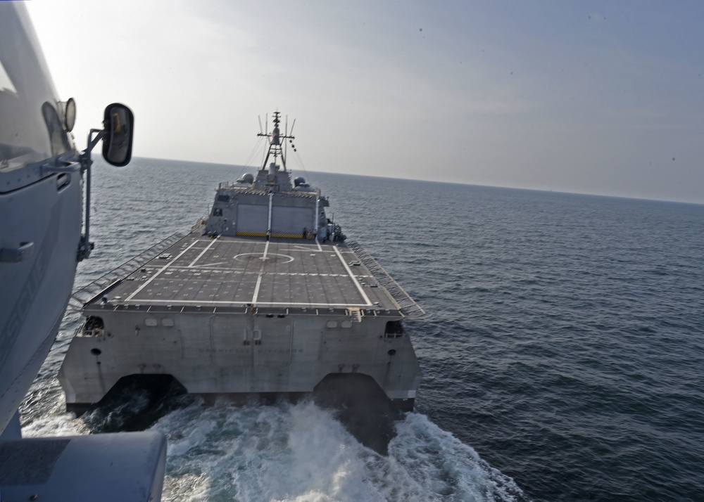 USS Gabrielle Giffords Flight Ops