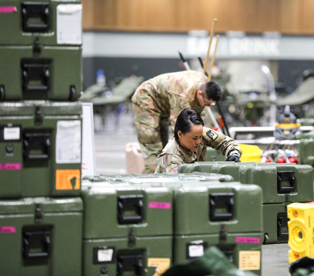 47th Combat Support Hospital continue construction of hospital