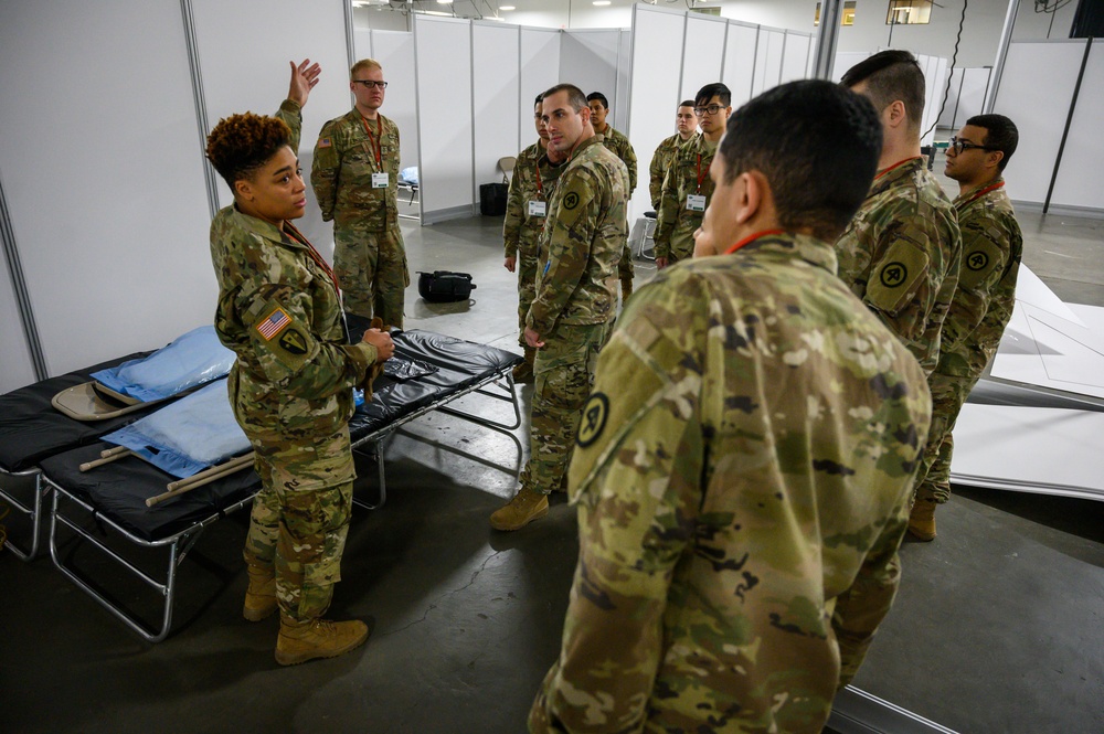 New Jersey National Guard Soldiers assist in set up of Federal Medical Stations for COVID-19 relief