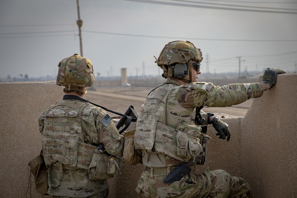 Camp Taji base defense exercise