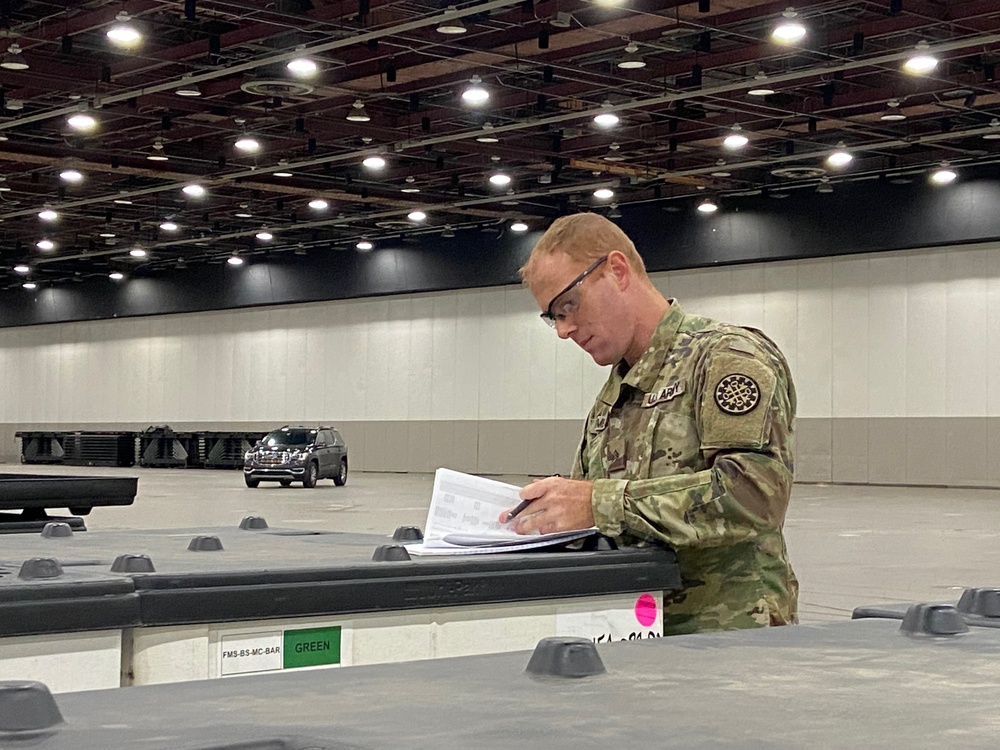 Michigan National Guard supports Michigan’s COVID-19 response with aid for FEMA medical station