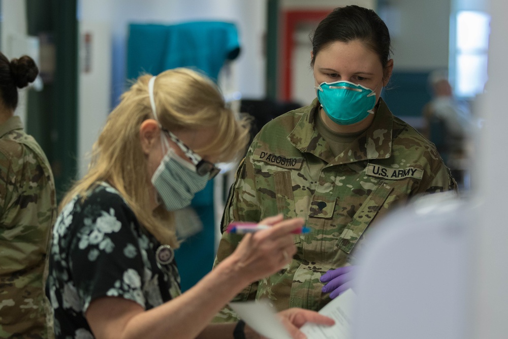 Mass. National Guard tests for COVID at Holyoke Soldiers’ Home
