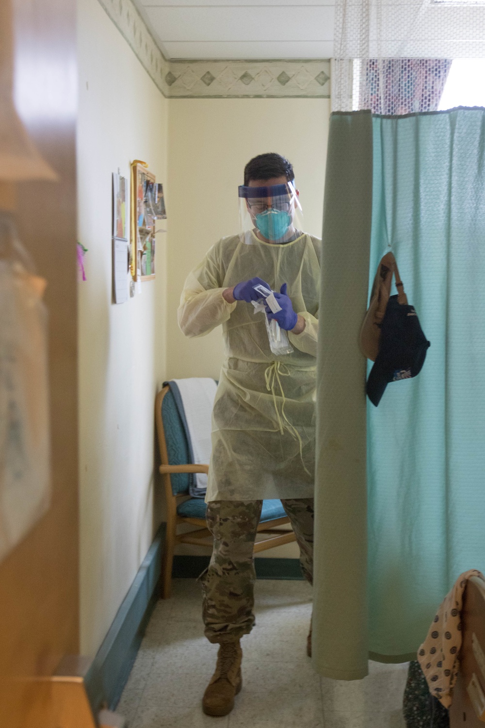 Mass. National Guard tests for COVID at Holyoke Soldiers’ Home