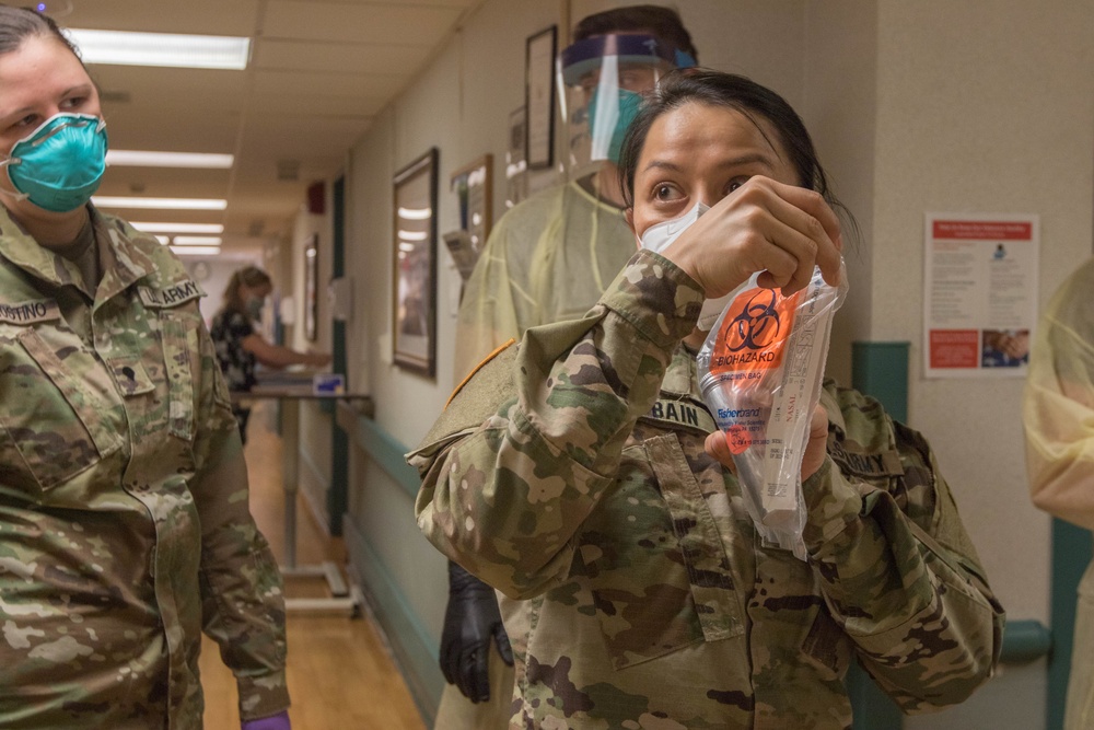 Mass. National Guard tests for COVID at Holyoke Soldiers’ Home