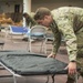 Connecticut National Guard sets up federal medical station equipment at Southern Connecticut State University