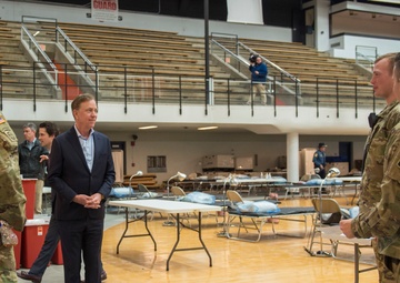 Connecticut Gov. Ned Lamont visits Connecticut National Guard Soldiers