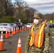 New Jersey National Guardsmen direct traffic to support local agencies during COVID-19 testing