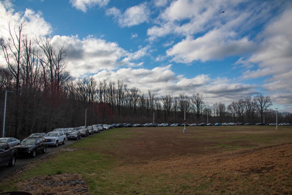 New Jersey National Guardsmen direct traffic to support local agencies during COVID-19 testing