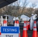 New Jersey National Guardsmen direct traffic to support local agencies during COVID-19 testing