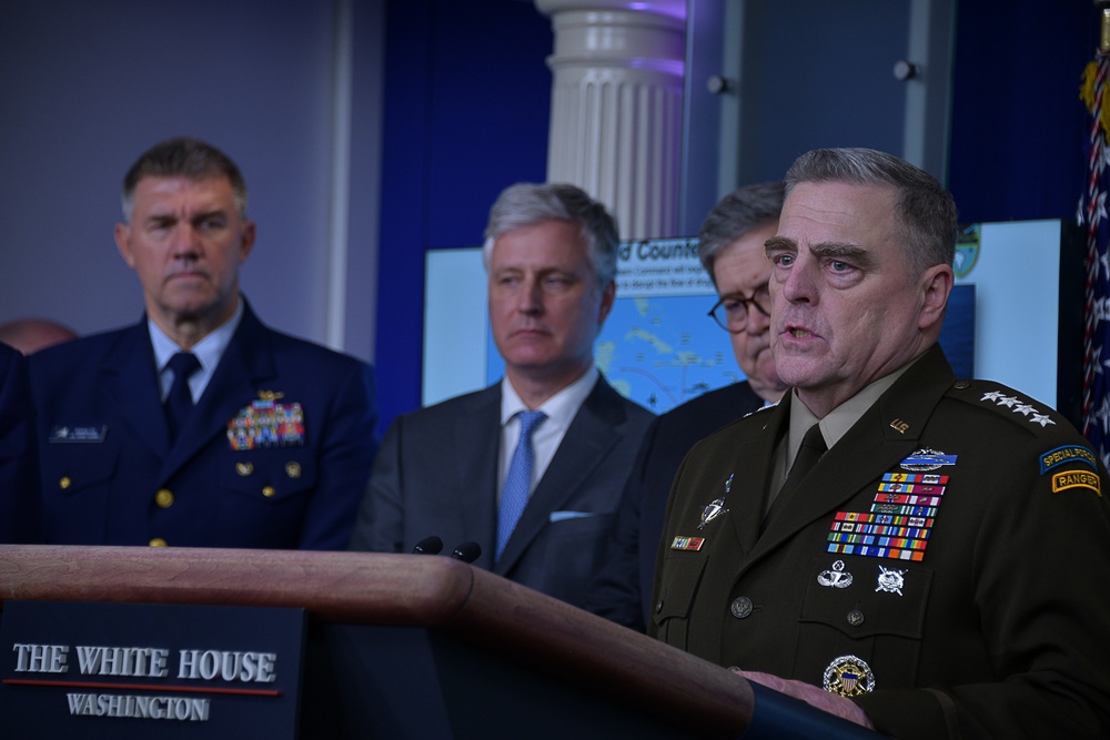 Chairman of the Joint Chiefs of Staff Briefs Media on Narcotics Trafficking Response