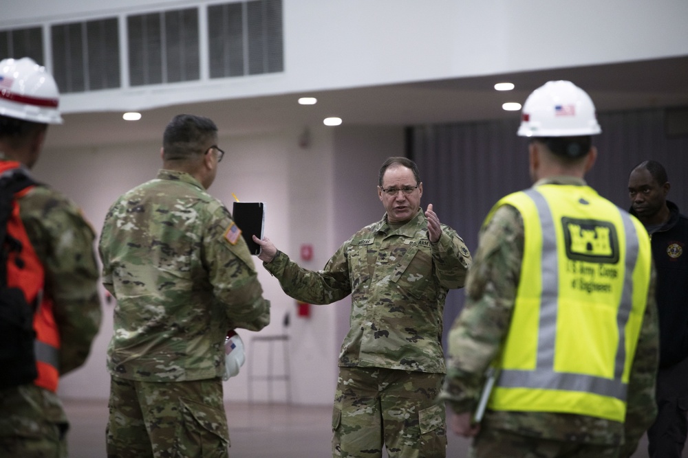 Michigan National Guard COVID-19 Aid: Mich. Gov. Visits Federal Medical Station
