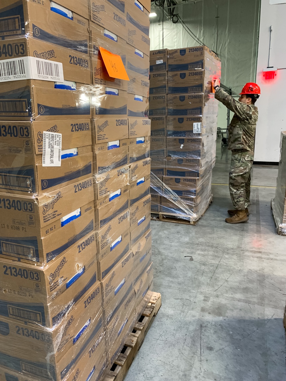 Oregon National Guard prepares supplies for delivery in response to COVID-19