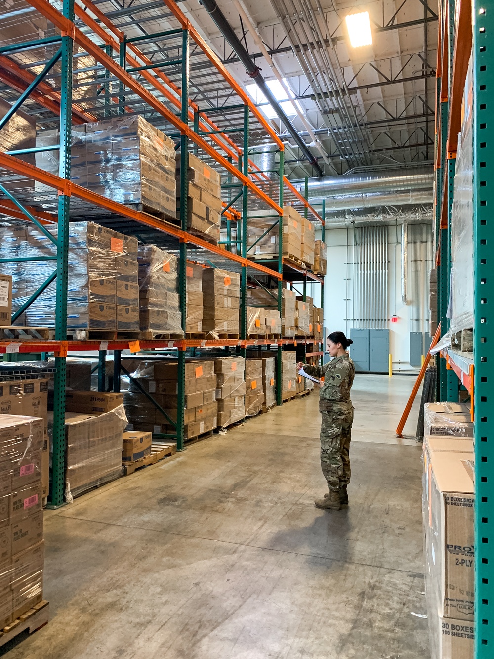 Oregon National Guard prepares supplies for delivery in response to COVID-19