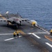 USS America (LHA 6) conducts flight operations.