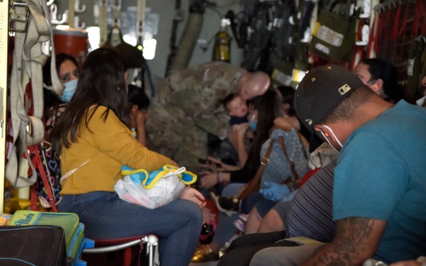 U.S. Air Force C-130J returns U.S. citizens from Honduras