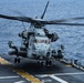 Marines with 31st MEU and Sailors with the USS America conduct flight operations on the America