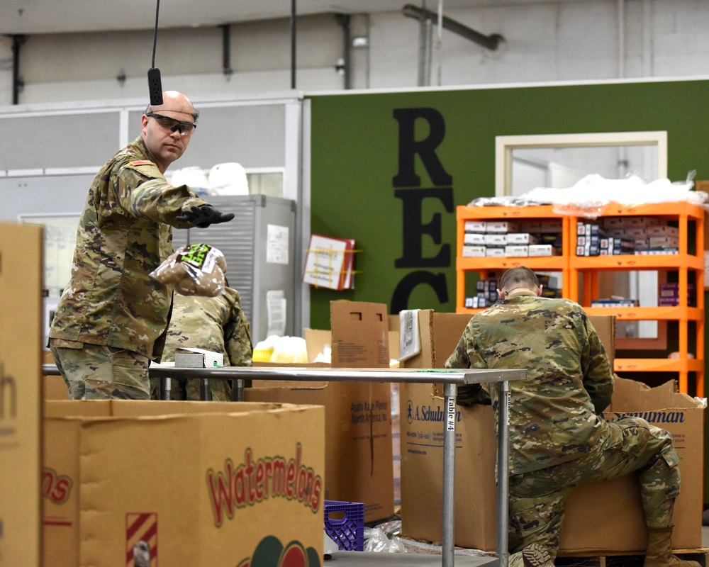 60,000 pounds of food prepared as the Michigan National Guard Assist Food Banks during COVID-19 response