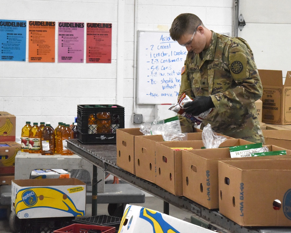 60,000 pounds of food prepared as the Michigan National Guard Assist Food Banks during COVID-19 response