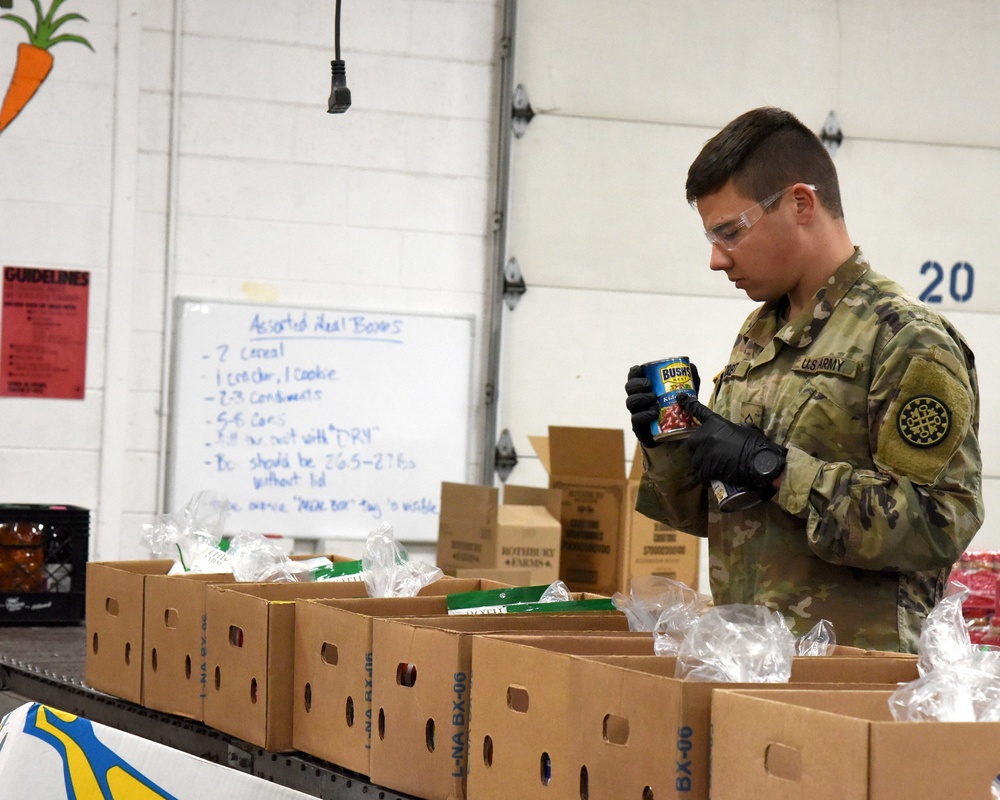 60,000 pounds of food prepared as the Michigan National Guard Assist Food Banks during COVID-19 response