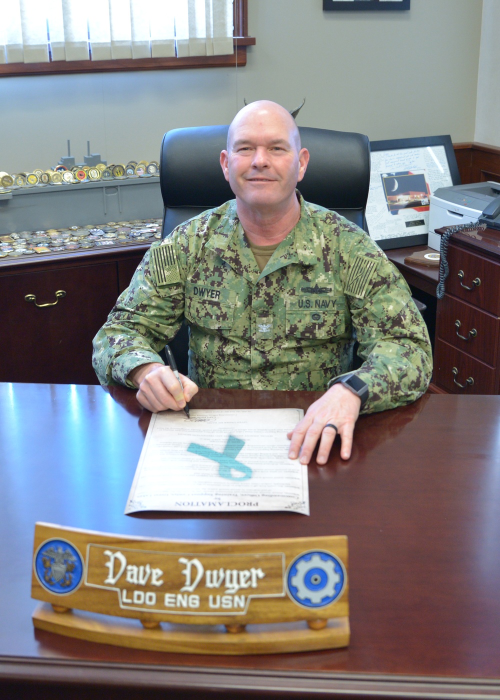 TSC Commanding Officer Signs SAAPM Proclamation