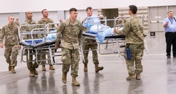 Texas Army National Guard Set up Field Hospital