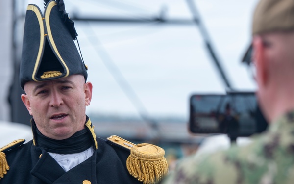 USS Constitution Commanding Officer John Benda Conducts Facebook Live Tour
